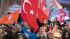 تركيا   فعاليات تركية مؤيدة للتعديلات الدستورية في أوروبا  أ ف ب