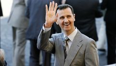 بشار الأسد يضحك جيتي