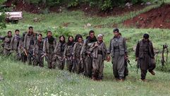 مقاتلين من العمال الكردستاني شمالي العراق- جيتي
