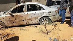 قصف امريكي على منزل في جهاديون في ليبيا