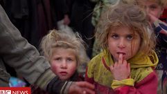 هاربين أطفال من تنظيم الدولة