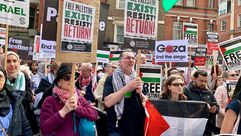 مسيرات في لندن دعما للفلسطيننيين الاناضول