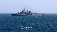 فرقاطة بحرية تركية في البحر الأسود- الاناضول