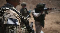 قوات أمريكية في العراق معسكر التاجي- جيتي
