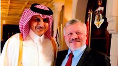 الملك عبد الله والسفير القطري بالأردن- تويتر