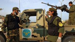 مقاتلون موالون لحفتر في بنغازي ليبيا - أ ف ب