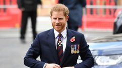 الأمير هاري يصل إلى دير وستمنستر في لندن في 25 نيسان/ابريل 2019