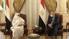 مصر السودان سامح شكري مروة الثادق المهدي - حساب الخارجية المصرية تويتر