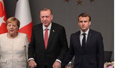 ميركل وأردوغان وماكرون- جيتي