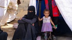 اليمن المرأة اليمنية نزوح - جيتي