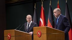 أردوغان المستشار الألماني - الأناضول
