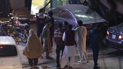 باكستان زلزال الناس هرعت الى الشوارع- الاناضول