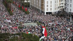 مظاهرات في المغرب دعما لفلسطين.. الأناضول