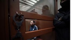 روسيا احد المشتبه بهم في هجوم كروكوس في موسكة في قاعة المحكمة- جيتي