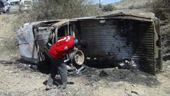 قصف سيارة بطائرة امريكية في اليمن - فيس بوك