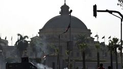 قوات الأمن المصرية تقتحم جامعة القاهرة - ا ف ب