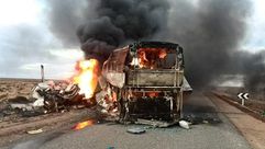 حادثة سير في المغرب - حريق- الأناضول