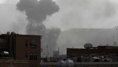 قصف طيران عاصفة الحزم للحوثيين في العاصمة صنعاء ـ أ ف ب