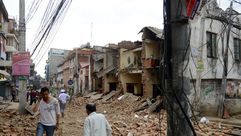 زلزال نيبال 25/4/2015  ا ف ب