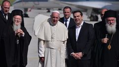 البابا فرنسيس اليونان- أ ف ب