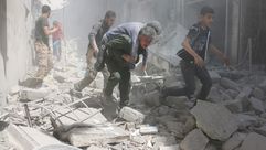 القصف على حلب- أ ف ب