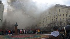 حريق في مبنى وزارة الدفاع الروسي- سبوتنيك
