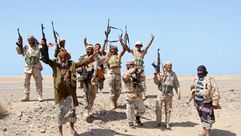 قوات هادي المخا معسكر خالد بن الوليد اليمن القوات الحكومية اليمنية  - أ ف ب