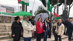 يوم الأسير الفلسطيني  وقفة 2018  روما   ايطاليا   الأناضول