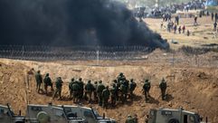 قوات الاحتلال على حدود غزة بمسيرة العودة جيتي