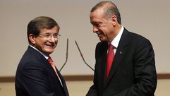 أردوغان وداود أوغلو- جيتي