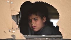 طفل سوري تم إجلاؤه من الغوطة - جيتي الأناضول