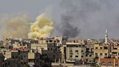 قصف النظام السوري على جنوب دمشق  سوريا - جيتي