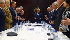 عباس في اجتماع اللجنة التحضيرية لانعقاد المجلس الوطني- وفا