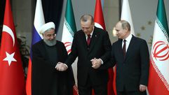 أردوغان تركيا روسيا بوتين  روحاني إيران أنقرة قمة ثلاثية - جيتي