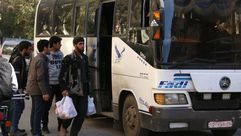 سوريا  نزوح  الغوطة الشرقية  - جيتي