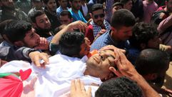 ياسر مرتجى صحفي غزة مسيرة العودة - جيتي