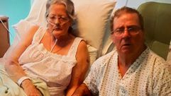 الزوج مصاب بسرطان الرئة ورفض ترك زوجته- بي بي سي