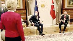 الوفد الأوروبي مع أردوغان- تويتر