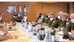 اجتماع لقيادة جيش اسرائيل كوخافي الاناضول