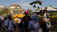 امريكا جامعة كولومبيا احتجاجات طلاب دعما ل فلسطين غزة - جيتي
