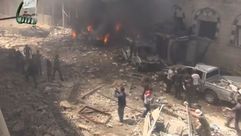 انفجار سيارة - المسجد الكبير - بنش - ريف ادلب - بعد صلاة الجمعة 16-5-2014