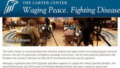 تقرير حول الأحداث بمصر - مركز كارتر