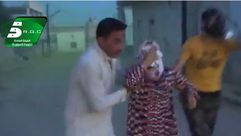 كفرزيتا - ريف حماة - قصف بالكلور  ويظهر باللون الأصفر 22-5-2014