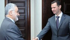 من لقاء سابق لعلاء الدين بروجردي مع رئيس النظام السوري الأسد - أرشيفية