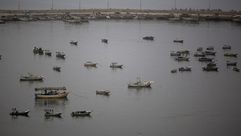 قوارب صيد في مياه غزة - ا ف ب