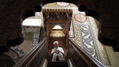 رئيس الشؤون الدينية في تركيا يخطب الجمعة على منبر المسجد الأقصى - الأناضول