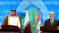 وزير خارجية العراق الهاشمي ووزير الخارجية القطري خالد العطية ـ الأناضول