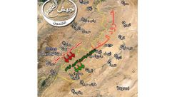 خريطة معارك القلمون - جيش الفتح - - حزب الله - سوريا