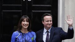 ديفيد كاميرون - يعلن فوزه بالانتخابات - بريطانيا 8-5-2015 (أ ف ب)