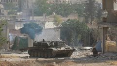 سوريا داريا دبابة جيش النظام الاناضول
